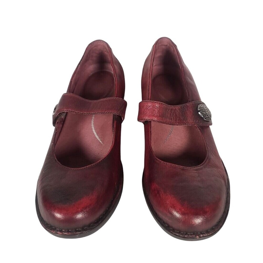 Dansko Adelle Pumps Size EU 40 Brown Mary Janes Wedges Chocolate Cherry US 9.5 - Picture 2 of 12